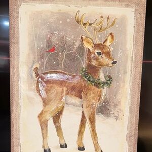 Charming Deer Canvas Wall Art